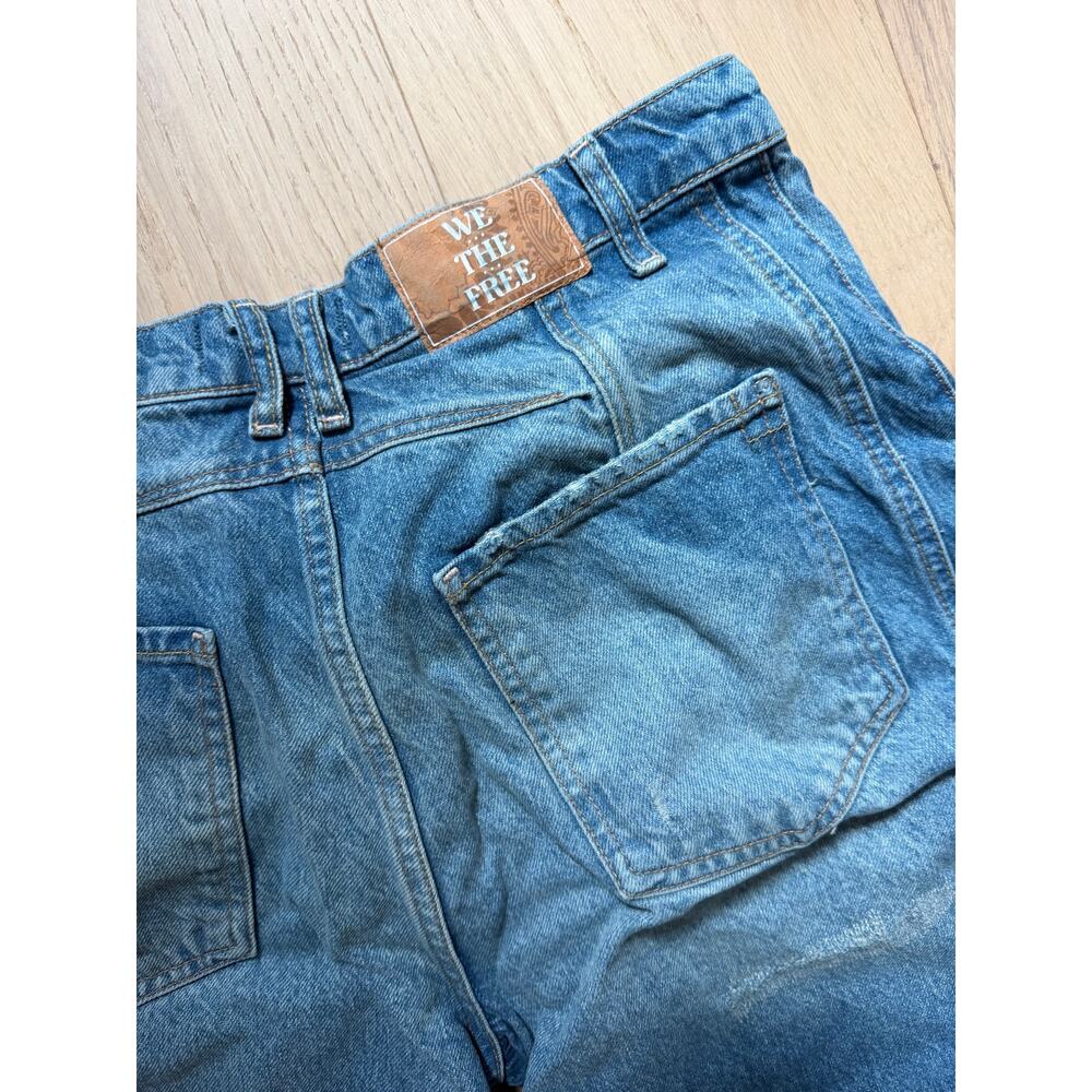 We The Free Good Luck Mid Rise Barrel Leg Jeans Size 28 - Picture 12 of 15